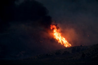 Wildfire on mountain