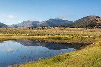 Wetland and Diamond Breaks Mountains
