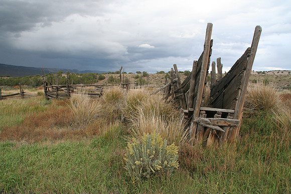 Cattle chute at the McKnight Homestead